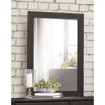 Lorenzi Upholstered Mirror - Black Vinyl